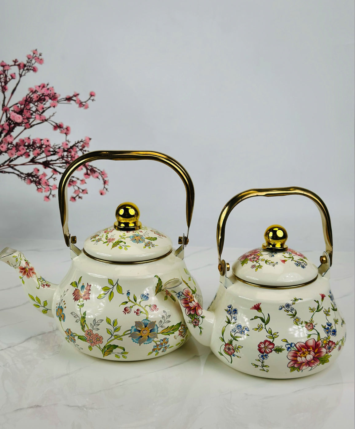 طقم قوري وكتلي شينكو ستيل